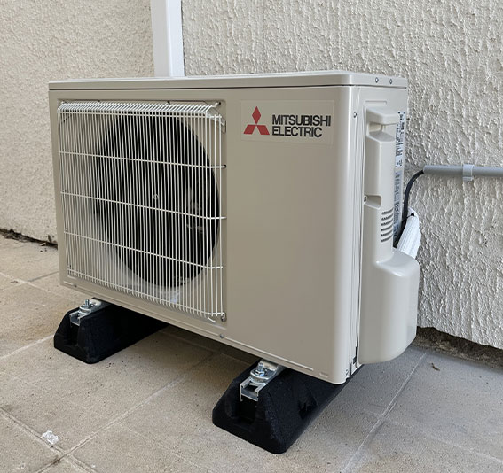 Climatisation Mitsubishi electric, groupe extérieur pompe à chaleur