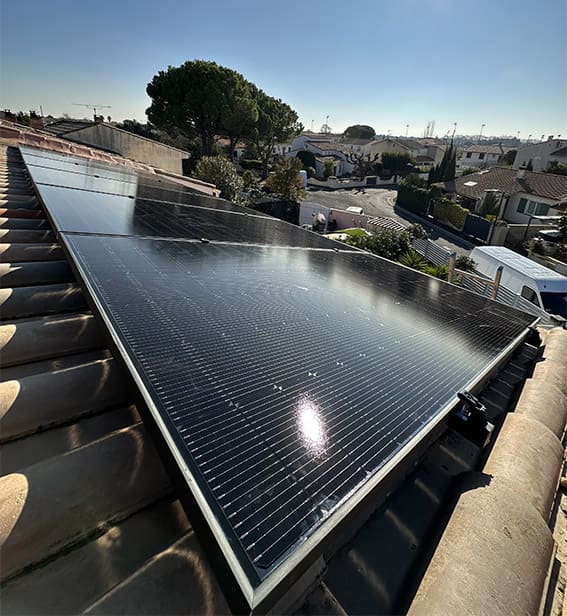 Panneaux photovoltaÏque, pose sur toit